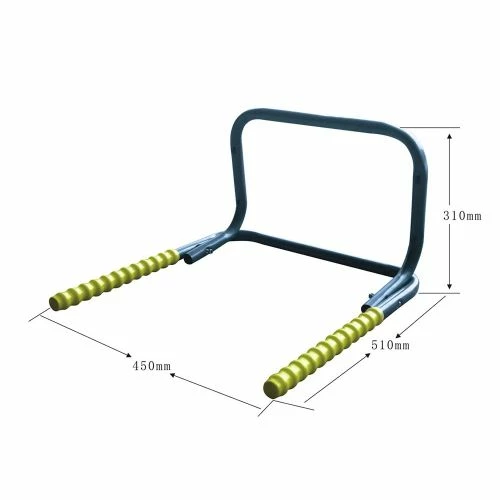 Soporte Bicicleta Abatible Mango Revestido 450x510x310mm Acero/plastico Gris Niv 2 Soporte Bicicleta Abatible Mango Revestido 450x510x310mm Acero/plastico Gris Niv - Imagen 2