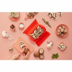 Cocina Vapor 1-2 Personas Silicona Rojo Lekue -Batería de cocina Tienda de ventas 101049 4 1