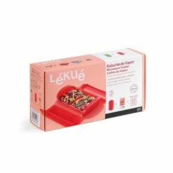 Cocina Vapor 1-2 Personas Silicona Rojo Lekue -Batería de cocina Tienda de ventas 101049 5 1
