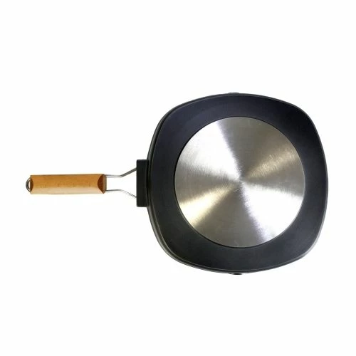 Grill Cocina Plancha Rayas Mango Abatible 28x28cm Aluminio Fundido Wecook 11001 2 Grill Cocina Plancha Rayas Mango Abatible 28x28cm Aluminio Fundido Wecook 11001 - Imagen 2