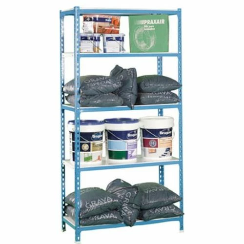 Estanteria Ordenacion 5 Baldas Sin Tornillos 1800x900x400mm Metal Azul/blanco Nivel Nv101265 1 Estanteria Ordenacion 5 Baldas Sin Tornillos 1800x900x400mm Metal Azul/blanco Nivel Nv101265