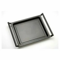 Plancha Asar Cocina Bandeja Lisa Con Asas 45cm Aluminio Fundido Bra A271545