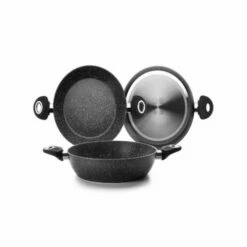 Sarten Cocina Honda Con Asa 32cm Aluminio Forjado Ibili 440832