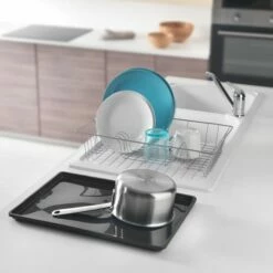 Escurreplatos Cocina Sobremesa Simple Con Bandeja 48x30cm Colonia Metaltex 320645 -Batería de cocina Tienda de ventas 104536 2