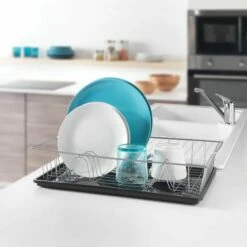 Escurreplatos Cocina Sobremesa Simple Con Bandeja 48x30cm Colonia Metaltex 320645 -Batería de cocina Tienda de ventas 104536 3