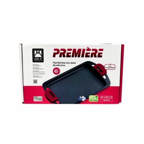 Plancha Asar Cocina Bandeja Lisa 40cm Aluminio Fundido Bra A411740 2 Plancha Asar Cocina Bandeja Lisa 40cm Aluminio Fundido Bra A411740 - Imagen 2