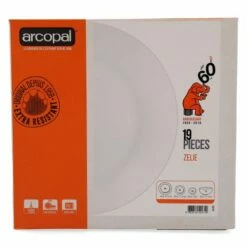 Vajilla Mesa Redonda Vidrio Opal Blanco Zelie Arcopal 19 Pz 9124123 7 Vajilla Mesa Redonda Vidrio Opal Blanco Zelie Arcopal 19 Pz 9124123 -Batería de cocina Tienda de ventas 115183 2