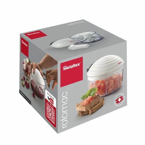 Cortador Cocina Verdura Giratorio Blanco Rotomac Metaltex 9 Cortador Cocina Verdura Giratorio Blanco Rotomac Metaltex - Imagen 9