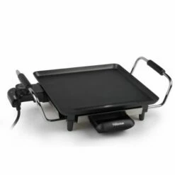 Plancha Asar Electrica 800w Lisa Con Asas 280x280mm Tristar