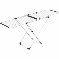 Tendedero Suelo Extensible Con Ruedas 105-209cm/22mt Acero/aluminio Duo Gimi