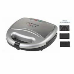 Sandwichera Cocina Multifuncion 3 En 1 800w Blanco Orbegozo