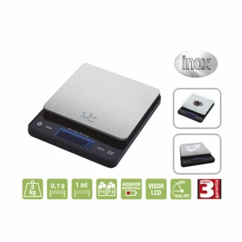 Balanza Cocina Electronica Precision 3kg Jata Hogar 6 Balanza Cocina Electronica Precision 3kg Jata Hogar - Imagen 6