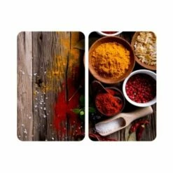 Tabla Cocina Proteccion Vitroceramica 30x52cm Vidrio Especias Wenko 2521467 2 Pz