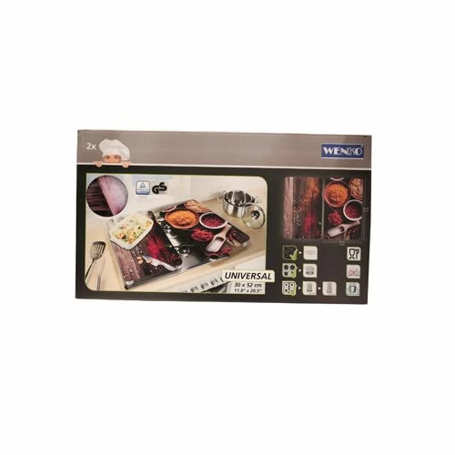 Tabla Cocina Proteccion Vitroceramica 30x52cm Vidrio Especias Wenko 2521467 2 Pz 3 Tabla Cocina Proteccion Vitroceramica 30x52cm Vidrio Especias Wenko 2521467 2 Pz - Imagen 3