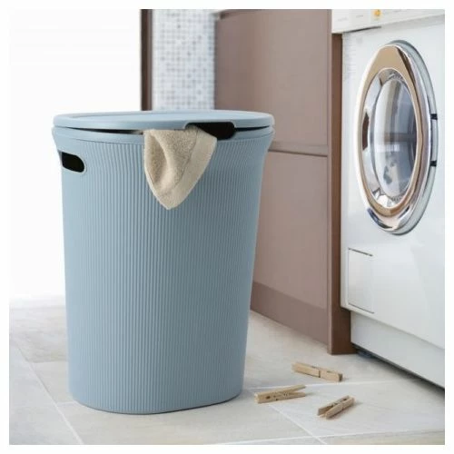 Cesto Ordenacion Ropa 41x33x50cm 40lt Polipropileno Azul Tatay 3 Cesto Ordenacion Ropa 41x33x50cm 40lt Polipropileno Azul Tatay - Imagen 3