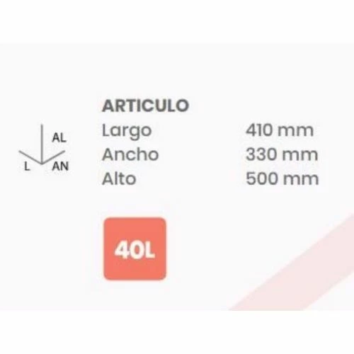 Cesto Ordenacion Ropa 41x33x50cm 40lt Polipropileno Azul Tatay 4 Cesto Ordenacion Ropa 41x33x50cm 40lt Polipropileno Azul Tatay - Imagen 4