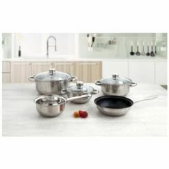 Bateria Cocina Acero Inoxidable Bochum Quid 8 Pz 5759232