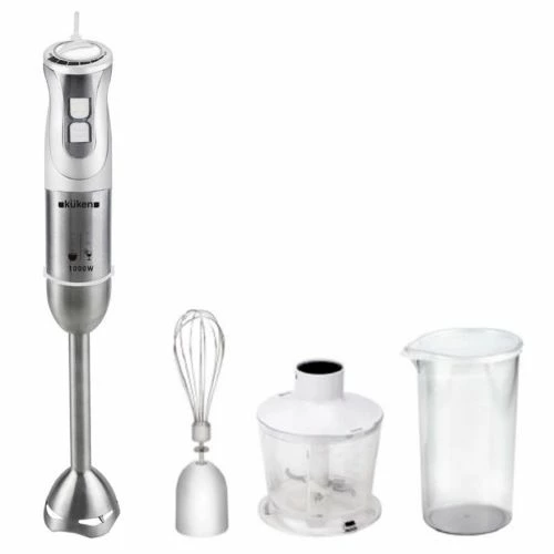Batidora Cocina Mano 1000w Pie Inox + Accesorios Kuken 1 Batidora Cocina Mano 1000w Pie Inox + Accesorios Kuken