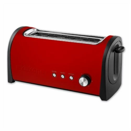 Tostador Cocina 1000w Acero Inox Rojo Rebanada Larga Kuken 1 Tostador Cocina 1000w Acero Inox Rojo Rebanada Larga Kuken
