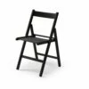 Silla Plegable Negro Madera Vivahogar 42,5x47,5x79cm Vh122857 122857