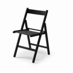 Silla Plegable Negro Madera Vivahogar 42,5x47,5x79cm Vh122857 122857
