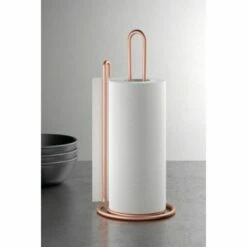 Soporte Cocina Portarrollos 15x32cm Inox My Roll Copper Metaltex