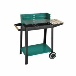 Barbacoa Carbon Con Ruedas 87x45x83 Negra Natuur