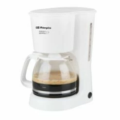 Cafetera Electrica Goteo 800w 15tz Cristal Blanco Orbegozo Cg 4023 B