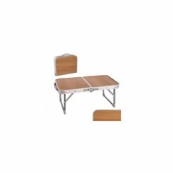 Bandeja Plegable Mesa 56x34x22cm Hierro/madera Nogal Ldk Garden 13994