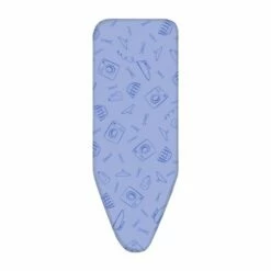 Funda Tabla Planchar 130x48 Cm Algodon Pictos Azules Inofix 1 Pz 1345-1-