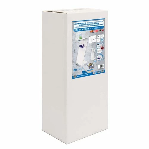 Peana Dispensadora Pie Gel+guantes 950x350x280mm Acero Simonrack 130061 4 Peana Dispensadora Pie Gel+guantes 950x350x280mm Acero Simonrack 130061 - Imagen 4