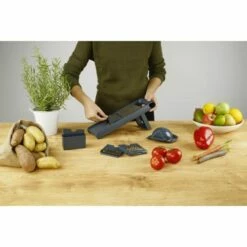 Mandolina Cocina 6 Piezas Regulador Grosor Plastico-inox Easy Prepare Fackelmann 11 Mandolina Cocina 6 Piezas Regulador Grosor Plastico-inox Easy Prepare Fackelmann -Batería de cocina Tienda de ventas 131227 4