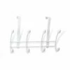 Colgador Hogar 208x306x109 Sobrepuerta Inofix Blanco 4 Ganchos 3721-2-