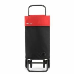 Carro Compra 4 Ruedas Aluminio Negro/rojo Sbelta Mf Rolser