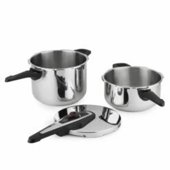 Olla Cocina Presion 4+6lt Rapida Acero Inox Boj