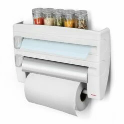 Portarrollo Cocina Triple Plastico Ps Blanco Roll N' Roll Metaltex -Batería de cocina Tienda de ventas 133307 8