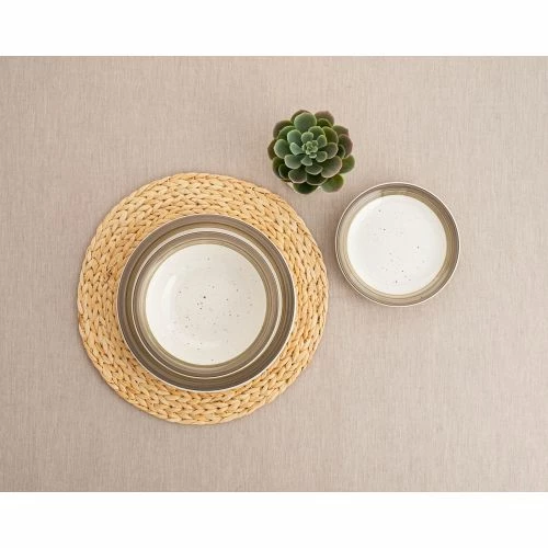 Vajilla Mesa Redonda Gres Allegra Nature Quid 2 Vajilla Mesa Redonda Gres Allegra Nature Quid - Imagen 2