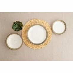 Vajilla Mesa Redonda Gres Allegra Nature Quid 10 Vajilla Mesa Redonda Gres Allegra Nature Quid -Batería de cocina Tienda de ventas 134672 3