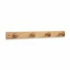 Colgador Pared 4 Pomos Madera Natural 3774 Inofix