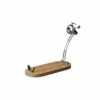Jamonero Horizontal Plegable Giratorio Madera Bambu Acero Cromado Fackelmann
