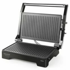 Grill Cocina 1000w Electrico Taurus Acero Inox Antracita Crispy & Go Doble 96808