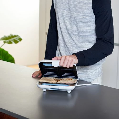 Sandwichera Cocina 800w Doble Taurus Plastico Blanco Mysandwich 968947000 2 Sandwichera Cocina 800w Doble Taurus Plastico Blanco Mysandwich 968947000 - Imagen 2