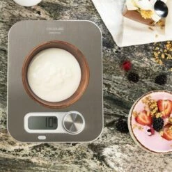 Bascula Cocina 8kg Sin Pila Cecotec Inox Gris Cook Control 10200 Eco Power 4143 -Batería de cocina Tienda de ventas 137056 4