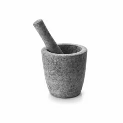 Mortero Cocina Con Mano 12x12cm Granito Gris 60518 Lacor