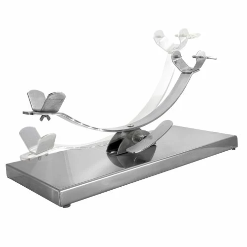 Jamonero Horizontal Balancin Base Inox Inox Flores Cortes 2 Jamonero Horizontal Balancin Base Inox Inox Flores Cortes - Imagen 2