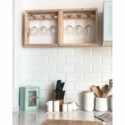 Botellero 6 Botellas Pino Natural Pixel Astigarraga -Batería de cocina Tienda de ventas 137435 2 1