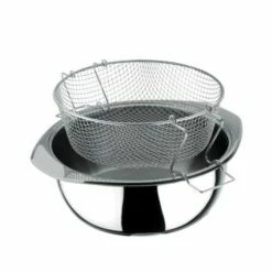 Freidora Cocina Antiadherente 22cm Acero Inoxidable Acero Inoxibar