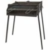 Barbacoa Carbon-leña Rectangular Soporte Paellero 60 X 40 X 75 Cm