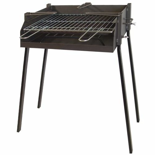 Barbacoa Carbon-leña Rectangular Soporte Paellero 60 X 40 X 75 Cm 1 Barbacoa Carbon-leña Rectangular Soporte Paellero 60 X 40 X 75 Cm
