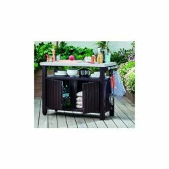 Keter Mesa Barbacoa Resina Marron Ext. 124 X 54 X 90 Cm